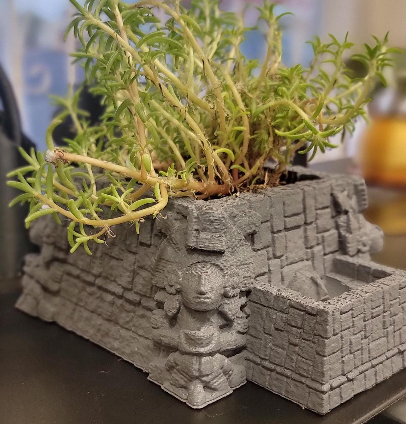 Self watering ancient temple Planter (3D Printer)