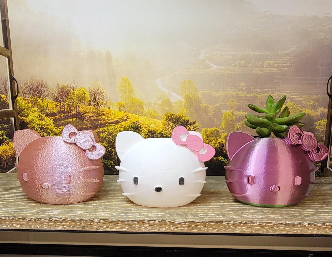 Pink Kitty Planter