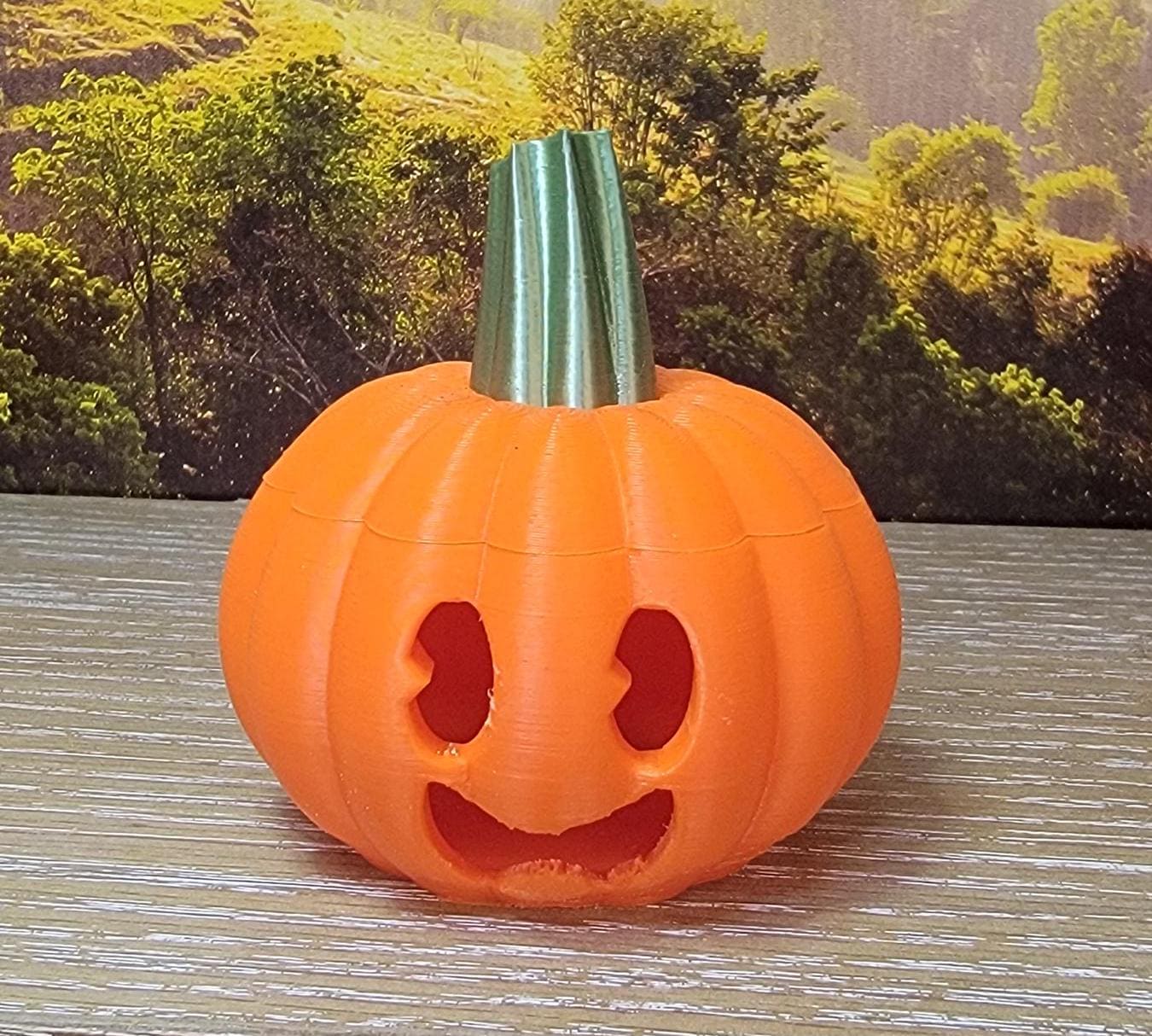 Halloween jack-o-lantern tealight holders