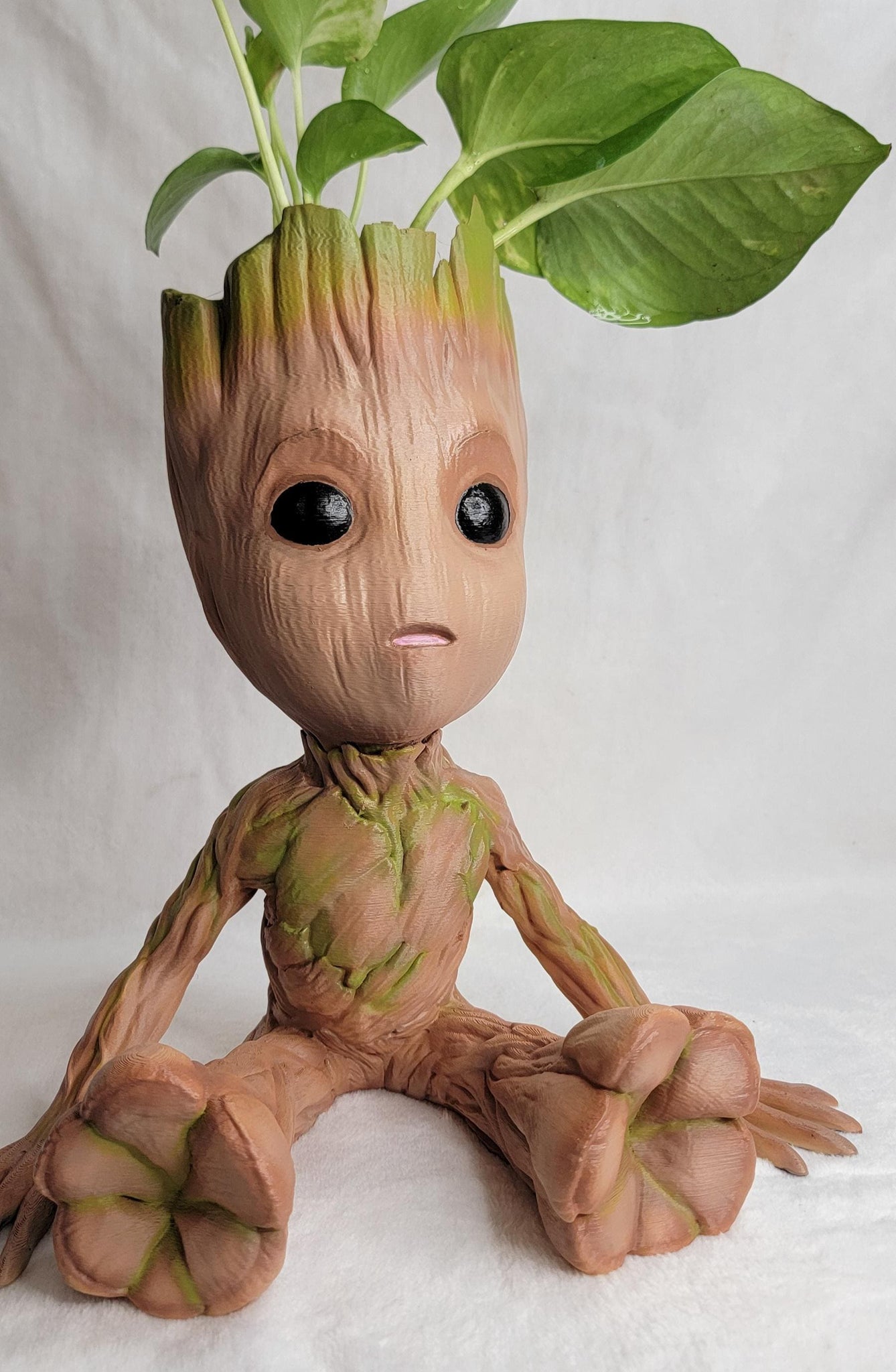 XL Handpainted Baby Groot  Planter (3D Printer)