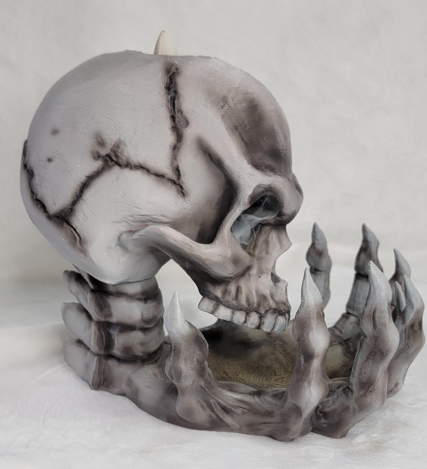 The Phantom Skull Backflow Burner for incense